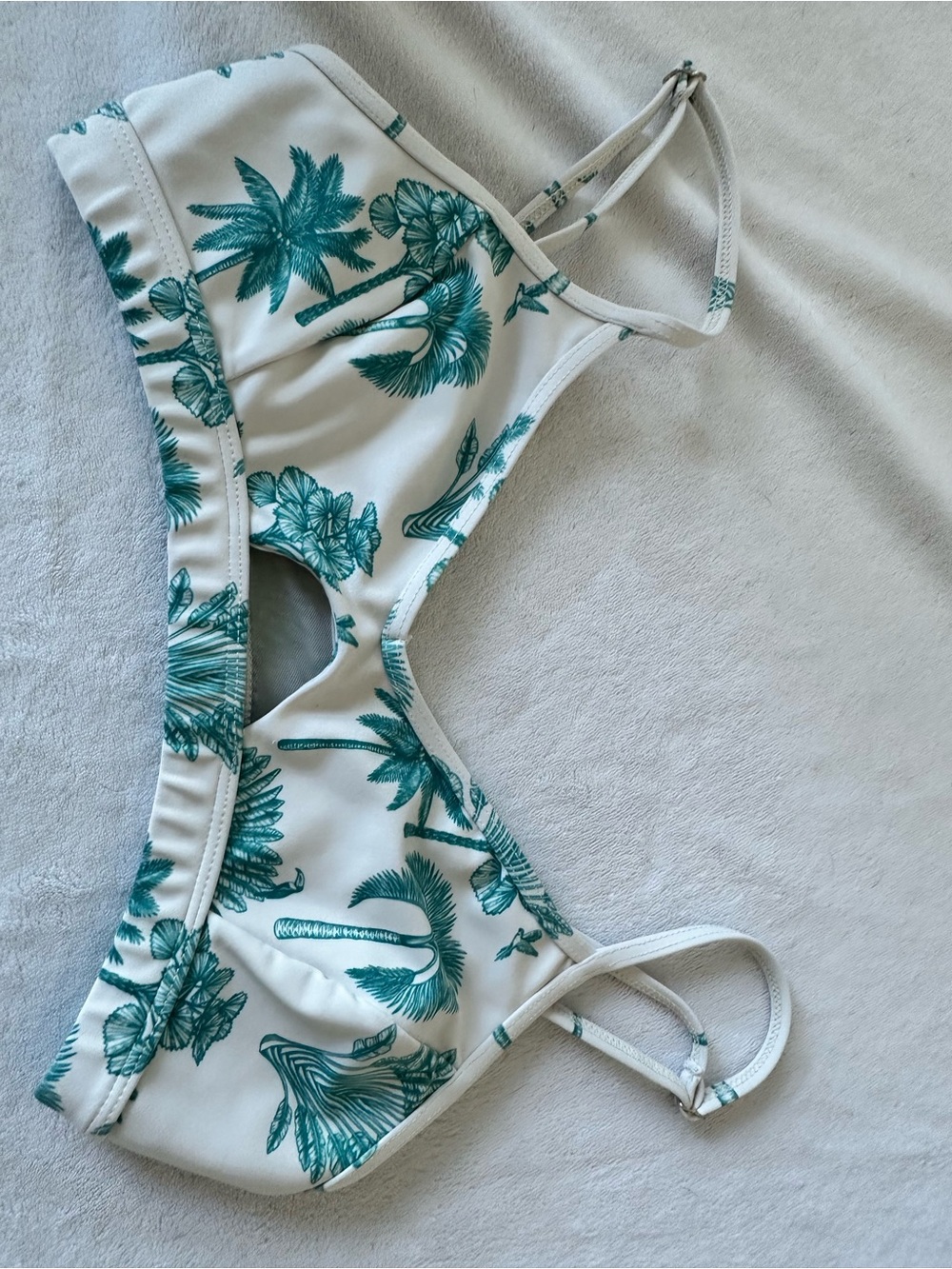 Beach Riot Soort Tropical Palm Print Sports Bra